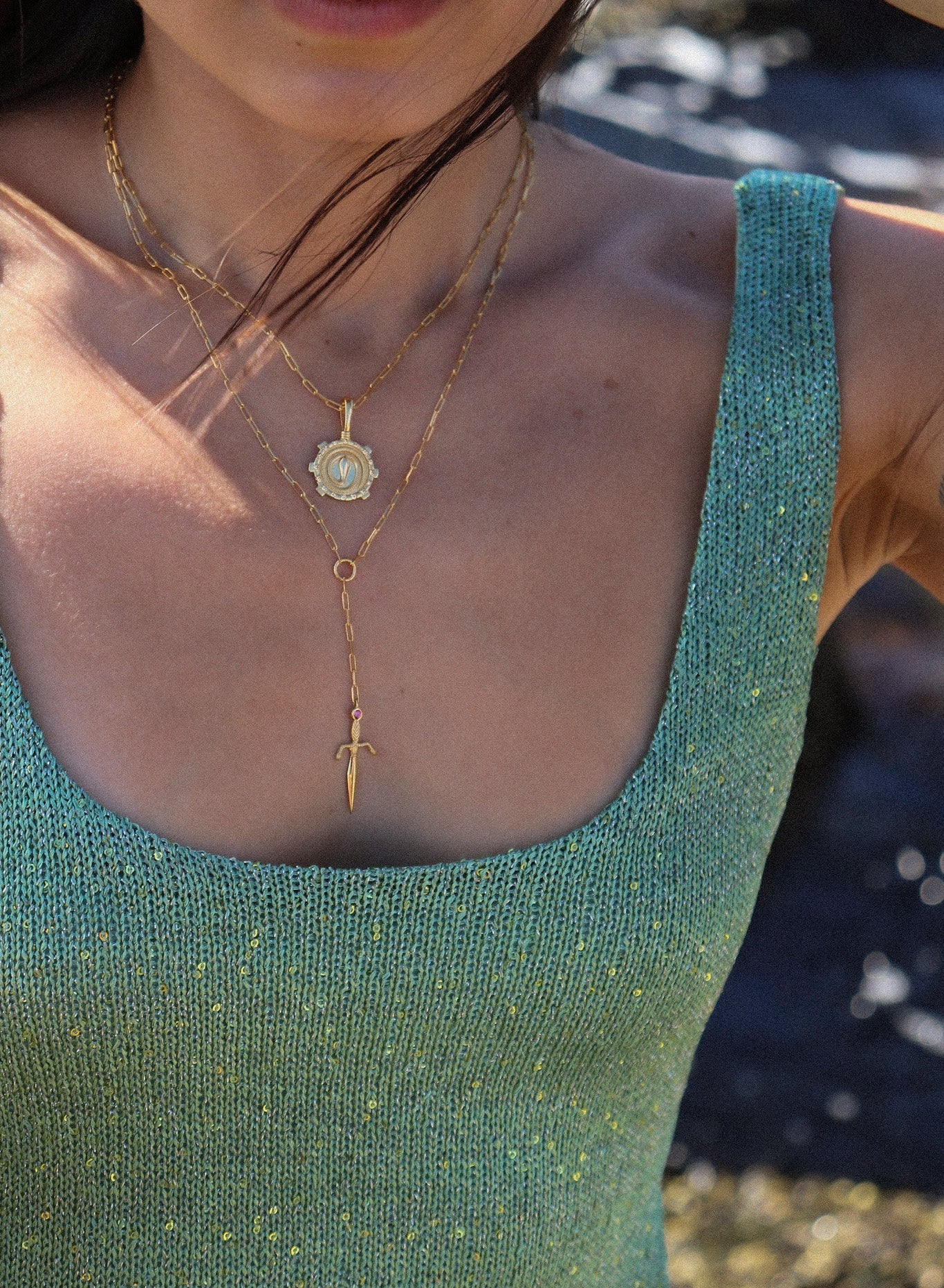 Aegis Necklace Gold