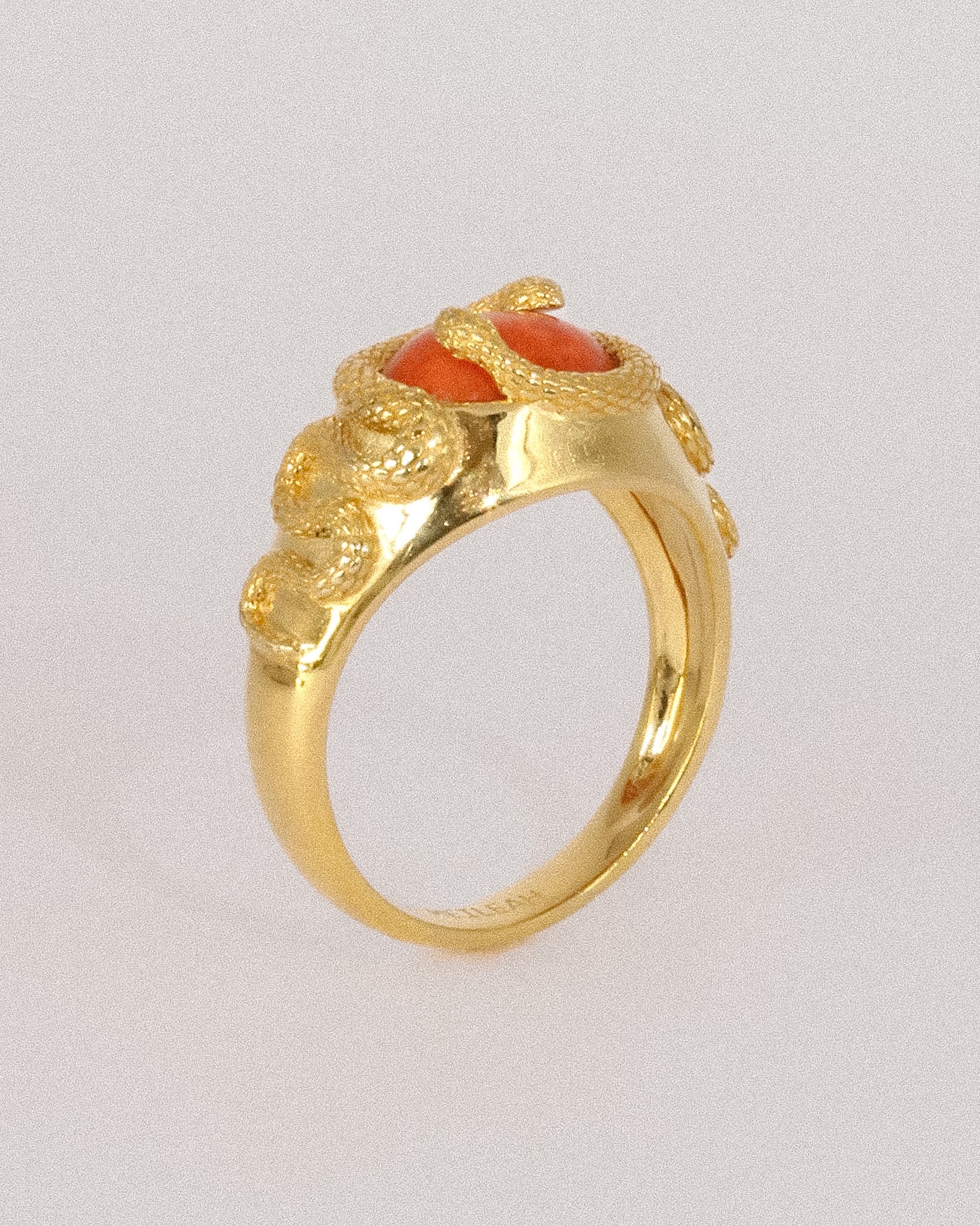 Serilda Ring Gold Sponge Coral
