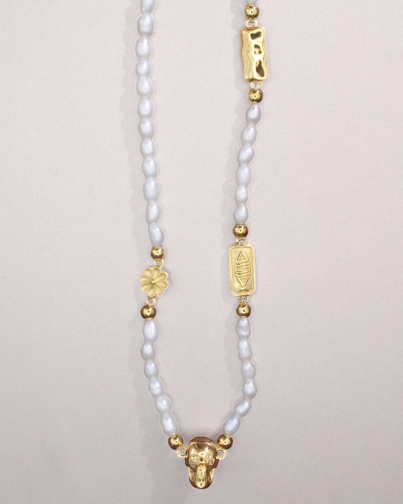 Ossa Pearl Necklace Gold