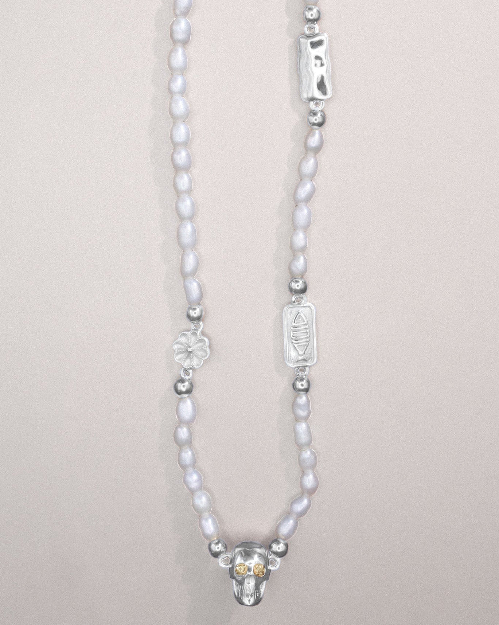Ossa Pearl Necklace Silver