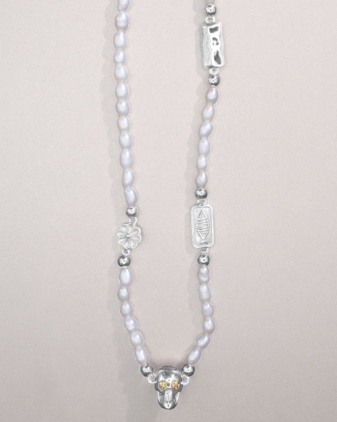 Ossa Pearl Necklace Silver
